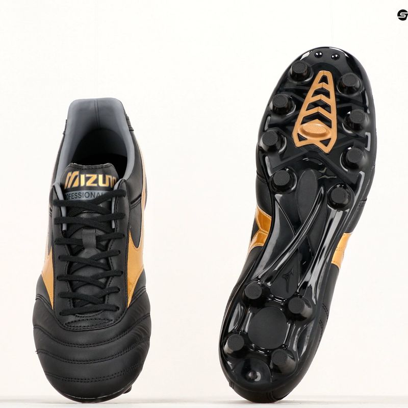 Buty piłkarskie męskie Mizuno Morelia II PRO MD black/gold/dark shadow 15