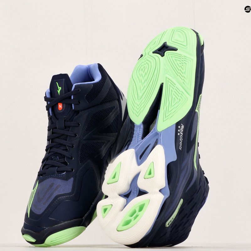 Buty do siatkówki męskie Mizuno Wave Lightning Z7 Mid evening blue/tech green/lolite 10