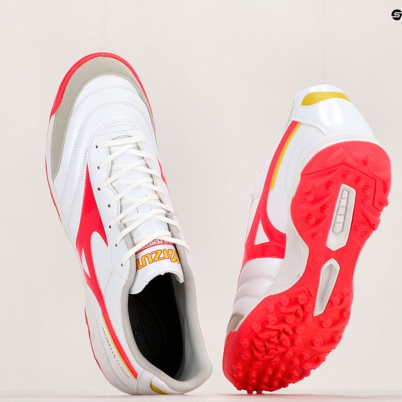 Buty piłkarskie męskie Mizuno Morelia Sala Classic TF white/flery coral2/bolt2 9