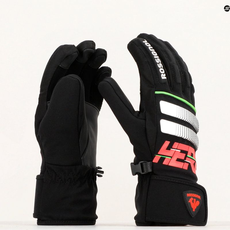 Rękawice narciarskie dziecięce Rossignol Jr Hero Impr G black 3