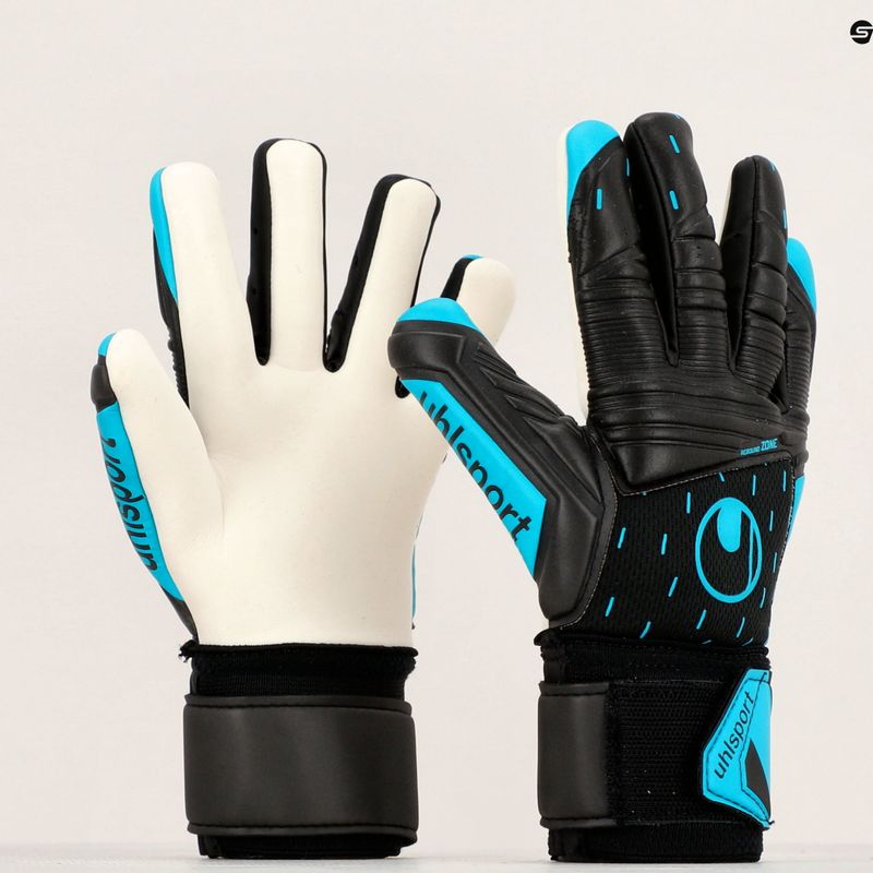 Rękawice bramkarskie uhlsport Classic Soft Hn Comp czarne/niebieskie/białe 8