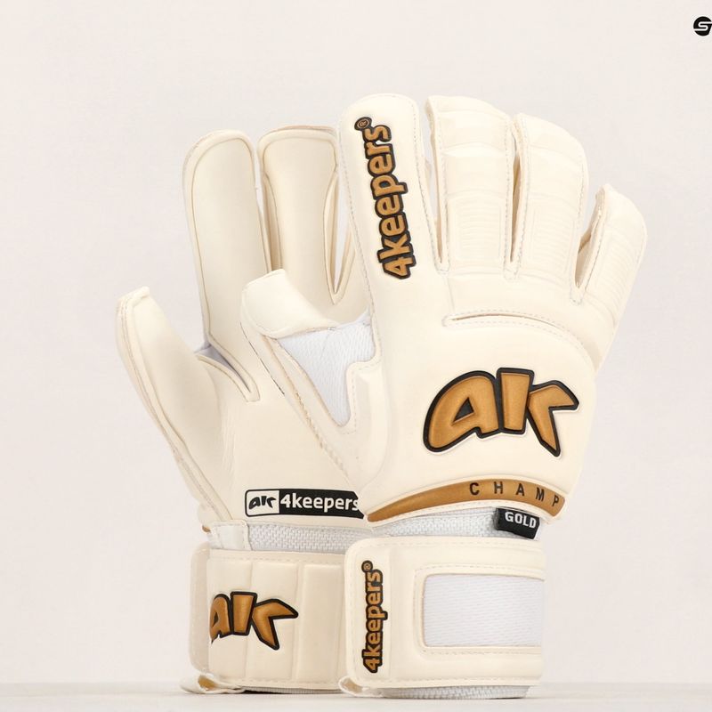 Rękawice bramkarskie 4keepers Champ Gold VI HB biały 12