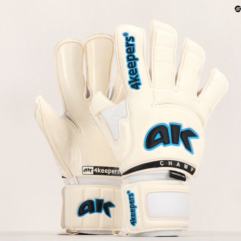 Rękawice bramkarskie 4keepers Champ AQ Contact VI RF2G biały 5