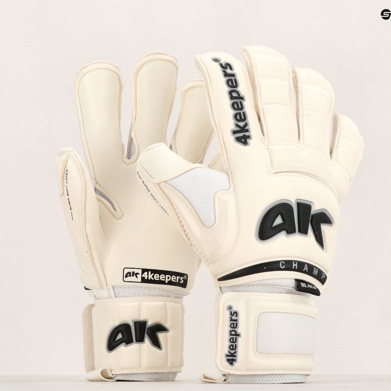Rękawice bramkarskie 4keepers Champ Black VI RF2G biały 5