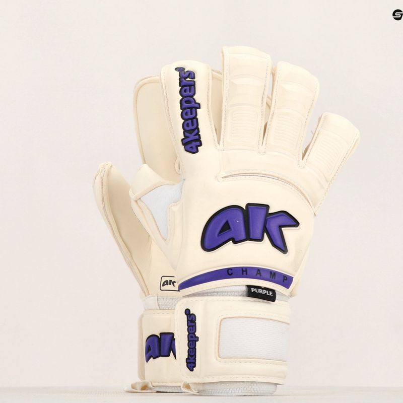 Rękawice bramkarskie 4keepers Champ Purple VI RF2G biały 12