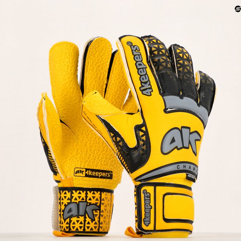Rękawice bramkarskie 4keepers Champ Astro VI HB żółty/szary 5