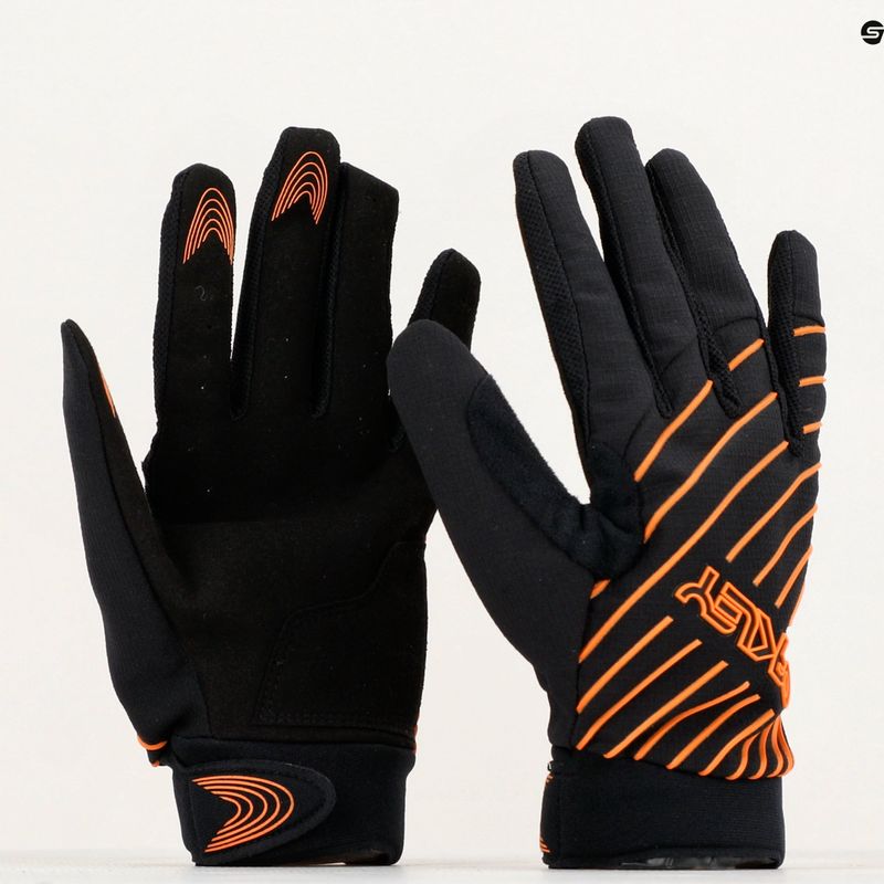 Rękawiczki rowerowe Oakley Drop In MTB Glove 2.0 blackout/soft orange 3