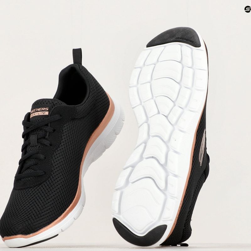 Buty damskie SKECHERS Flex Appeal 4.0 Brilliant View black/rose gold 9