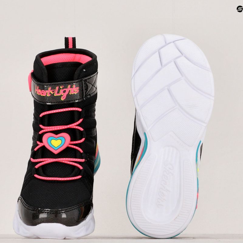 Buty dziecięce SKECHERS Sweetheart Lights Love To Shine black/hot pink 15