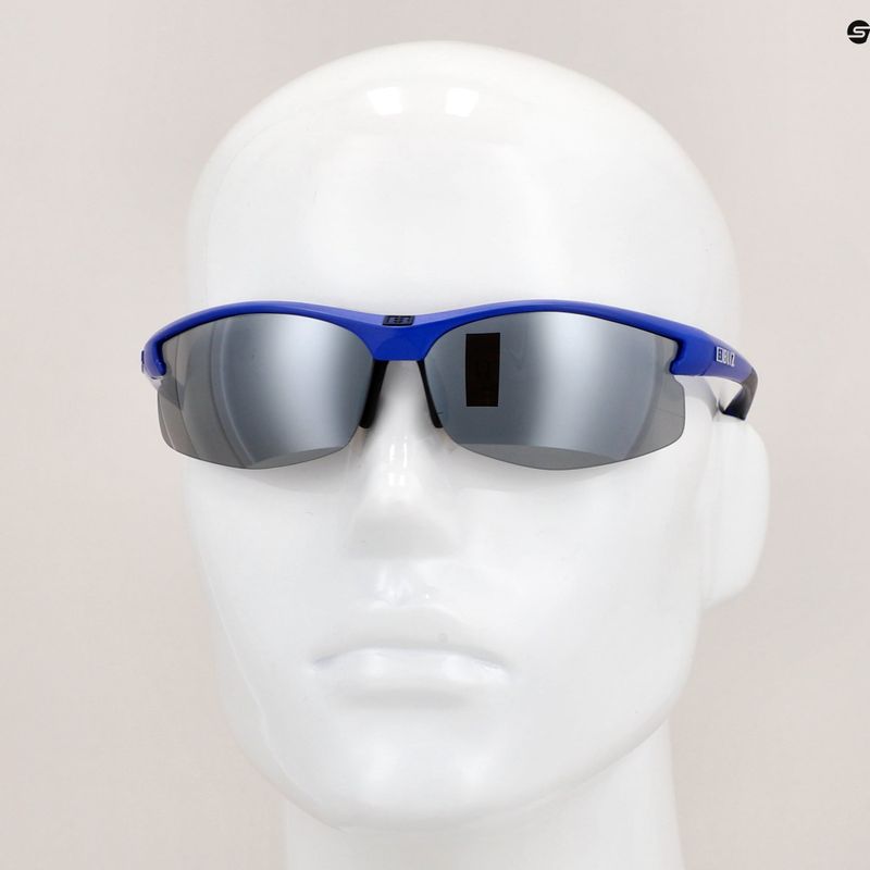 Okulary przeciwsłoneczne Bliz Motion matt metallic blue/smoke silver mirror 9