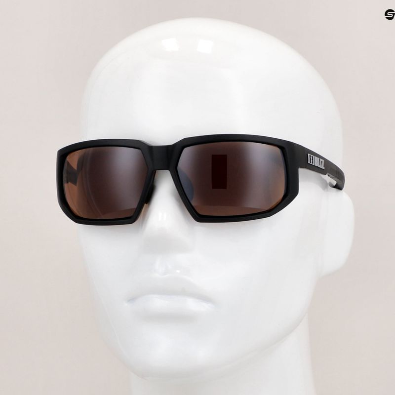 Okulary przeciwsłoneczne Bliz Arrow Polarized matt black/brown silver mirror 10