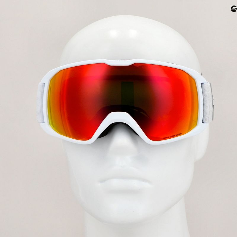 Gogle narciarskie UVEX Xcitd CV white matt/mirror rose/colorvision green 6