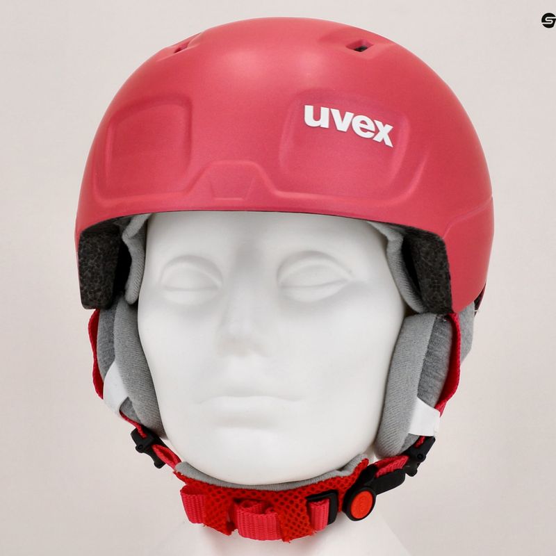 Kask narciarski dziecięcy UVEX Manic Pro Jr pink matt 8