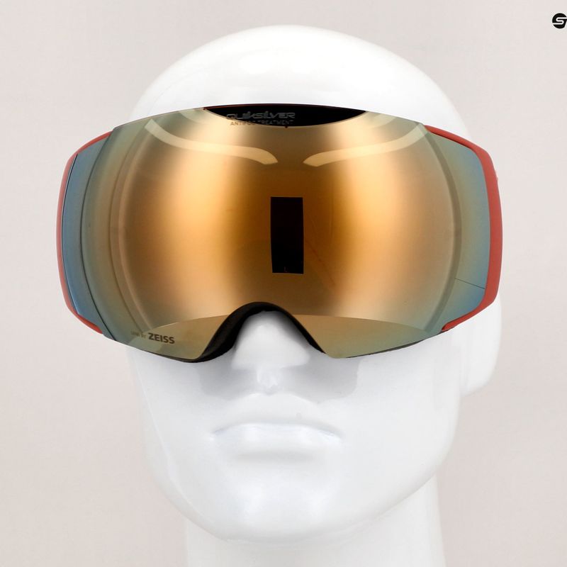 Gogle snowboardowe Quiksilver Greenwood black redwood/clux gold ml 10
