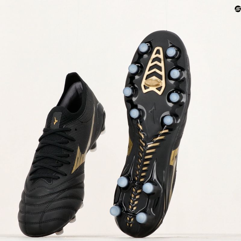 Buty piłkarskie męskie Mizuno Morelia Neo IV Beta Elite MD black/gold/black 10