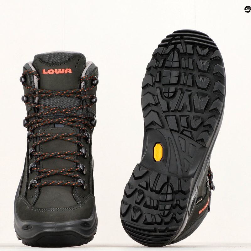 Buty turystyczne damskie LOWA Renegade GTX Mid anthracite/mandarin 10