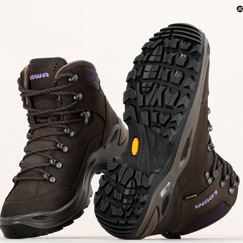 Buty turystyczne damskie LOWA Renegade GTX Mid slate/blackberry 11
