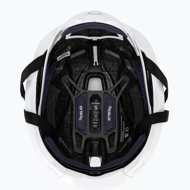 Kask rowerowy HJC Furion 3 white hologram 5