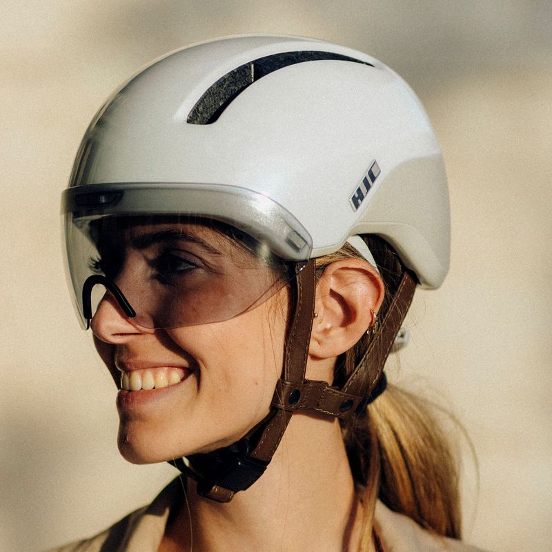Kask rowerowy HJC Calido Plus pearl white/grey 15