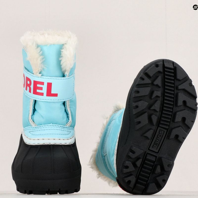 Śniegowce dziecięce Sorel Snow Commander ocean surf/cactus pink 16