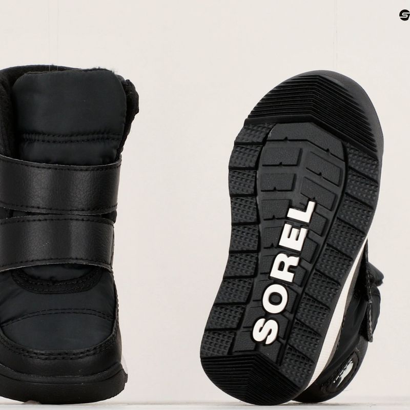 Śniegowce dziecięce Sorel Whitney II Strap black/sea salt 16