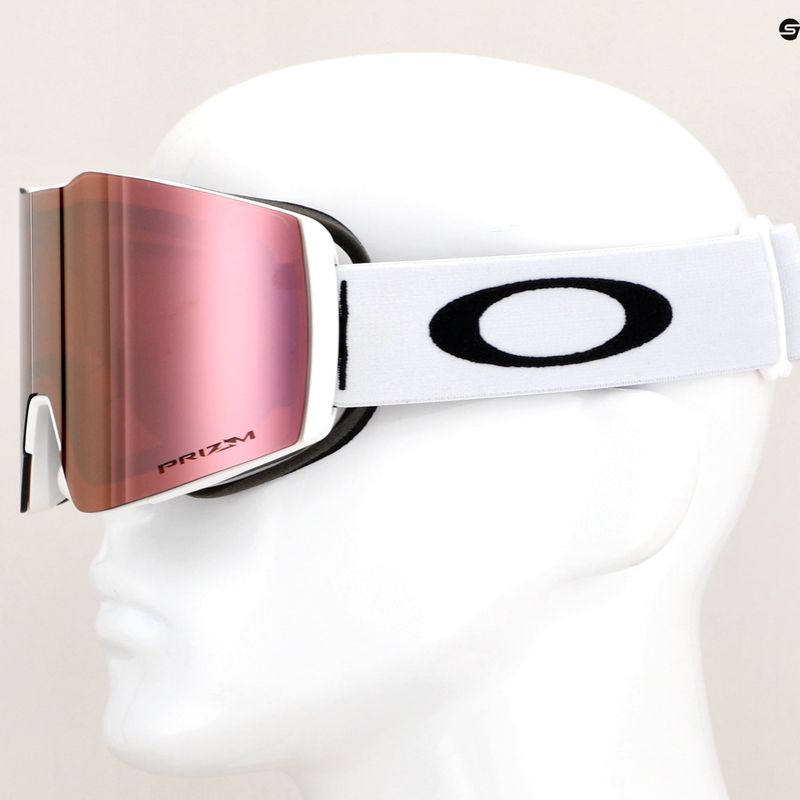 Gogle narciarskie Oakley Fall Line M matte white/prizm rose gold 10