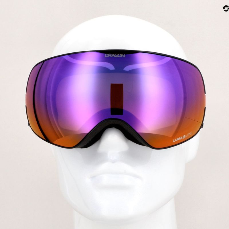 Gogle narciarskie DRAGON X2S black pearl/lumalens purple ion/amber 9