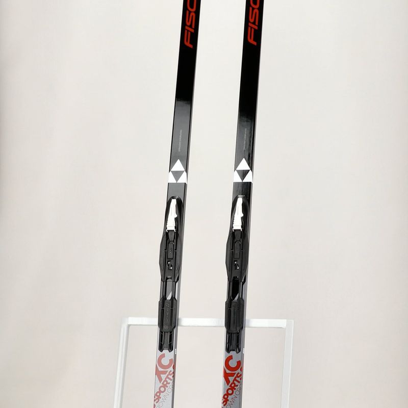 Narty biegowe Fischer Sports Crown EF Mounted + wiązania Tour Step-In black/silver 8