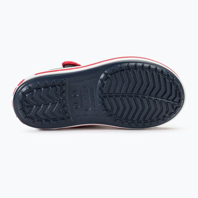 Sandały dziecięce Crocs Crocband Sandal Kids navy/red 4