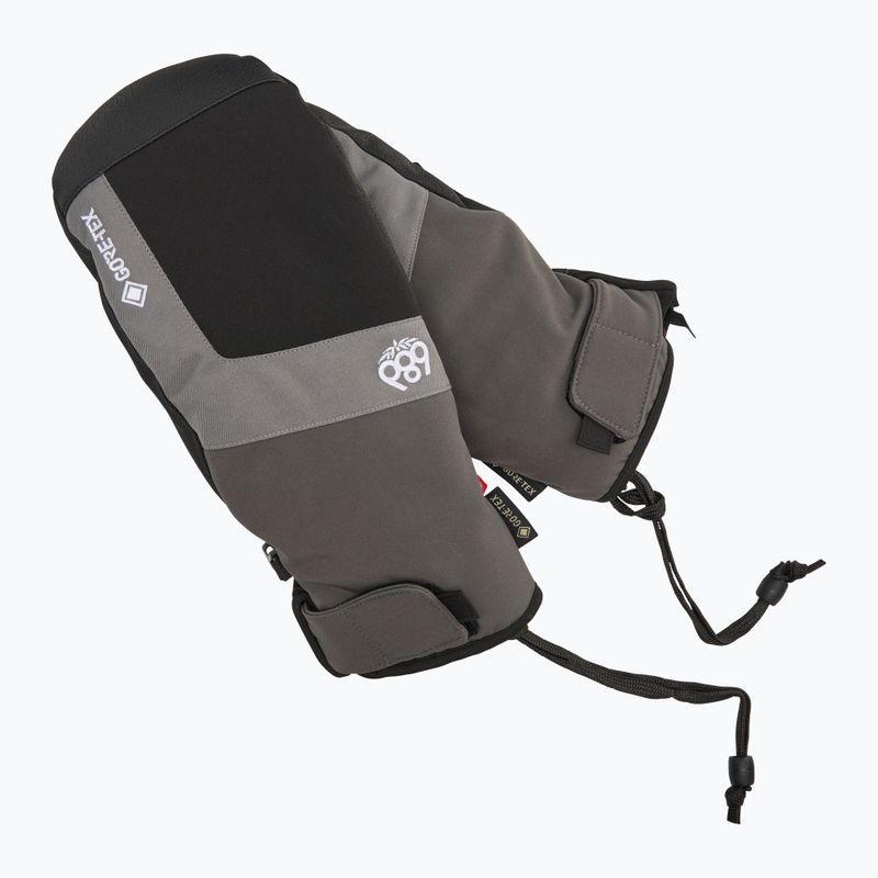 Rękawice snowboardowe męskie 686 Gore-Tex Linear Under Cuff Mitt charcoal 6