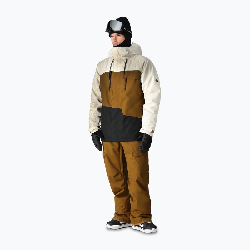 Kurtka snowboardowa męska 686 Geo birch wash colorblock 2