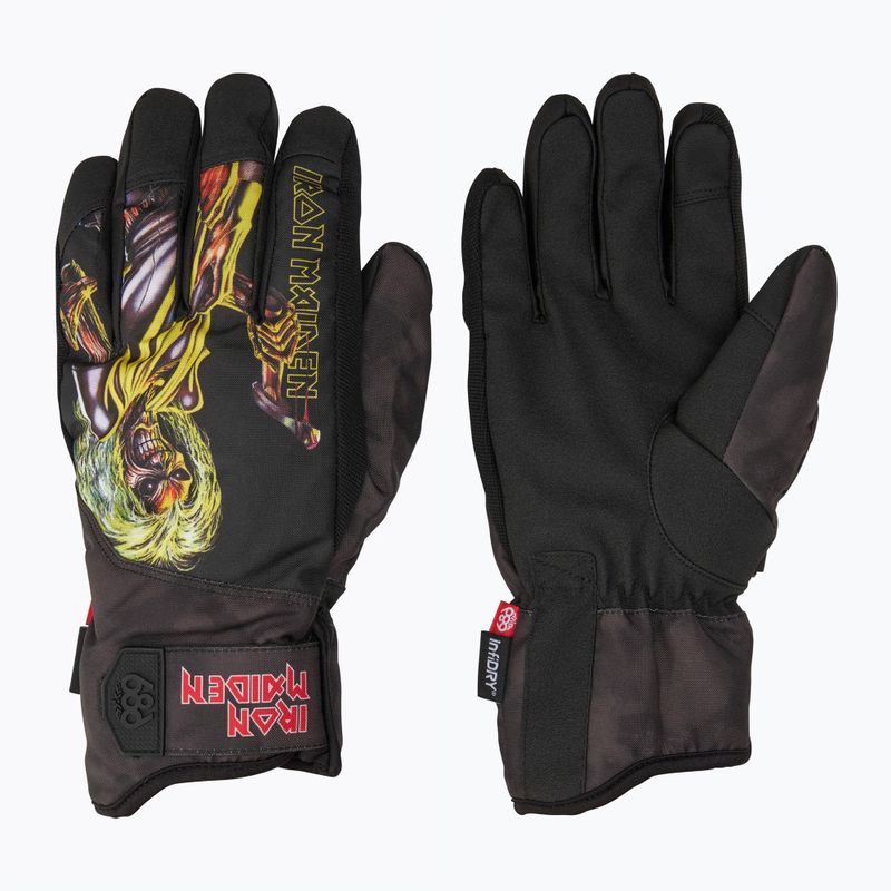 Rękawice snowboardowe męskie 686 Primer iron maiden eddies black
