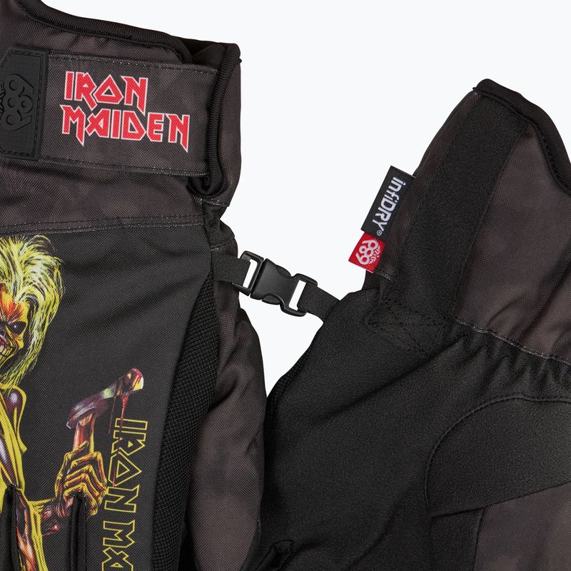 Rękawice snowboardowe męskie 686 Primer iron maiden eddies black 5