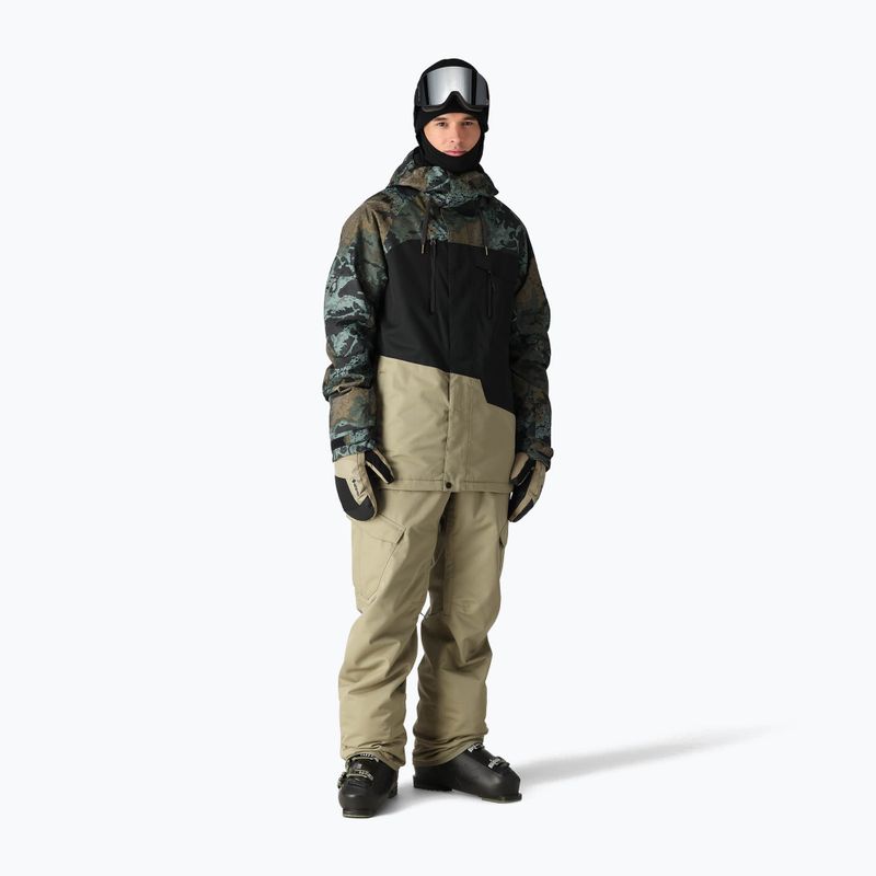 Kurtka snowboardowa męska 686 Geo cypress green hemisphere colorblock 2