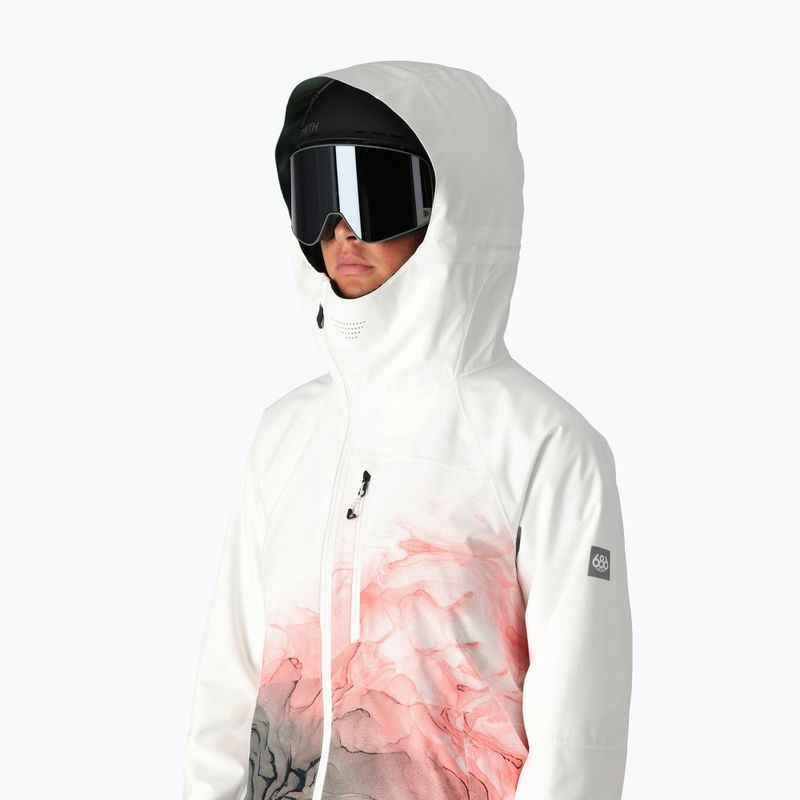 Kurtka snowboardowa damska 686 Hydra white cypress cloudbreak 4