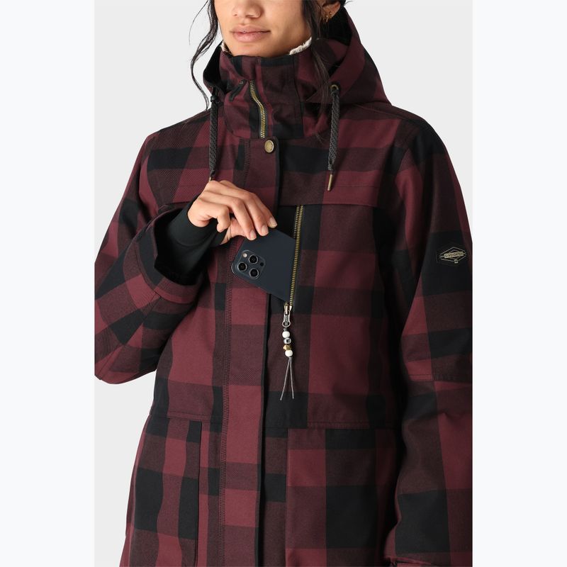 Kurtka snowboardowa damska 686 Spirit sassafras plaid 5
