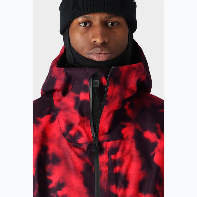 Kurtka snowboardowa męska 686 Gateway red nebula 4