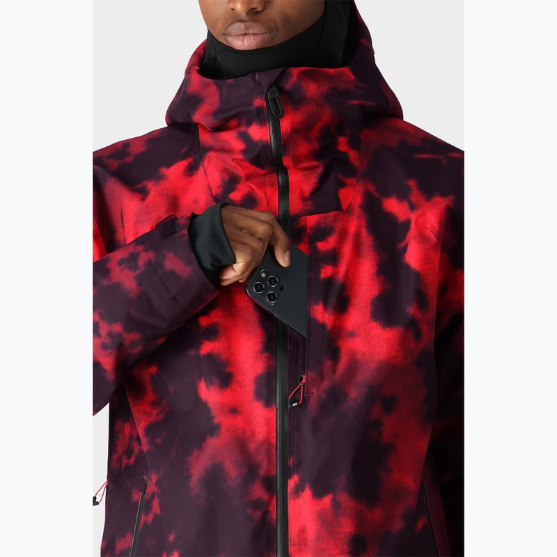 Kurtka snowboardowa męska 686 Gateway red nebula 6