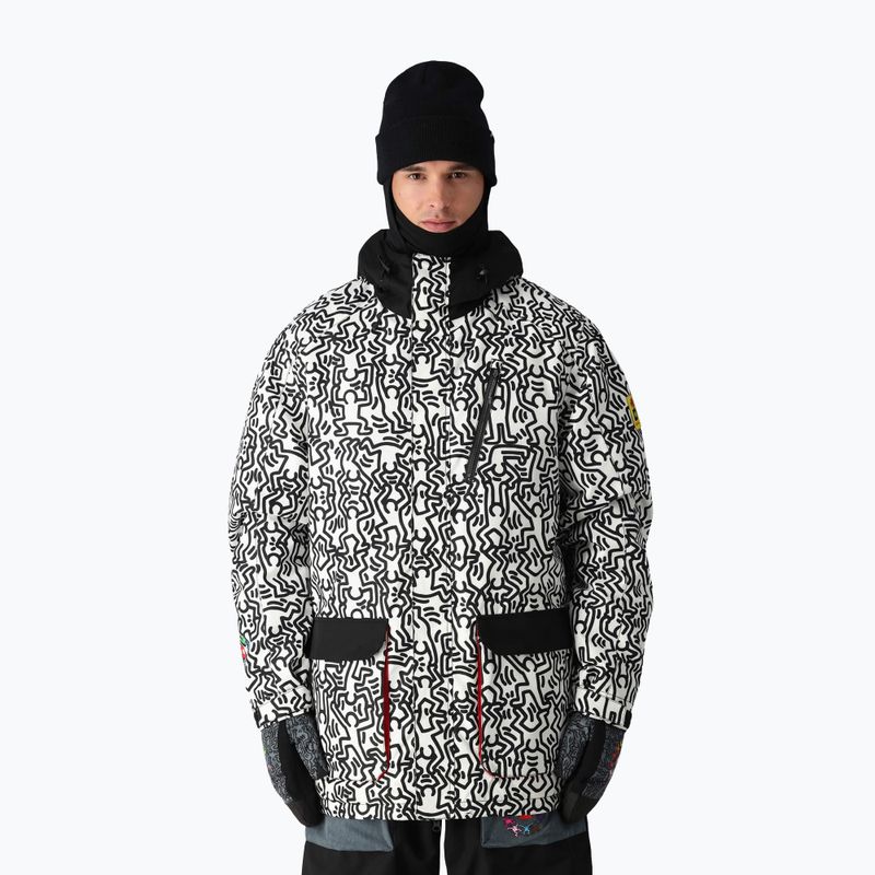 Kurtka snowboardowa męska 686 Spectra Insulated keith haring white colorblock