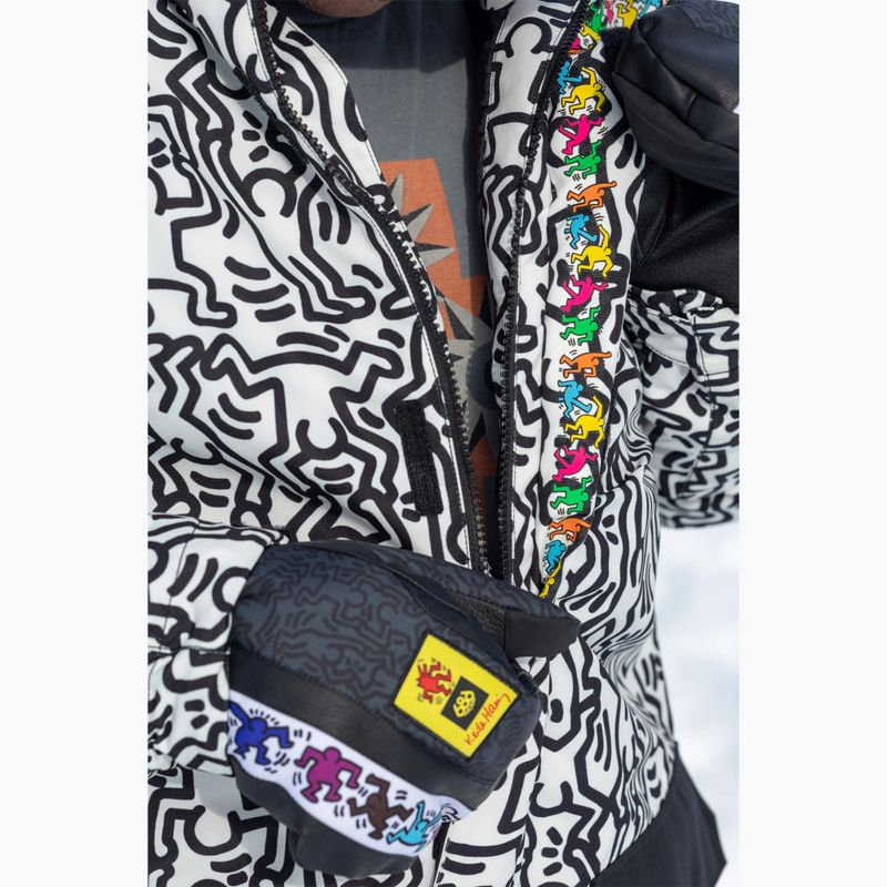 Kurtka snowboardowa męska 686 Spectra Insulated keith haring white colorblock 2