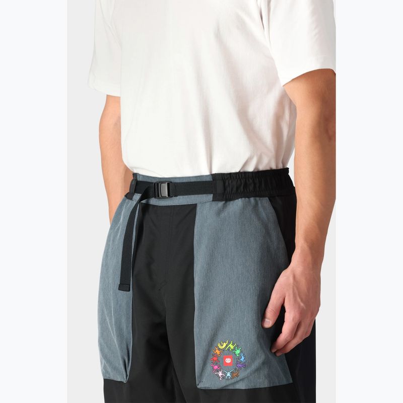 Spodnie snowboardowe męskie 686 Ghost keith haring denim colorblock 4