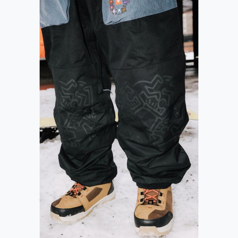 Spodnie snowboardowe męskie 686 Ghost keith haring denim colorblock 7