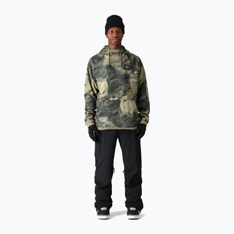 Bluza snowboardowa męska 686 Bonded Fleece sage hemisphere 2