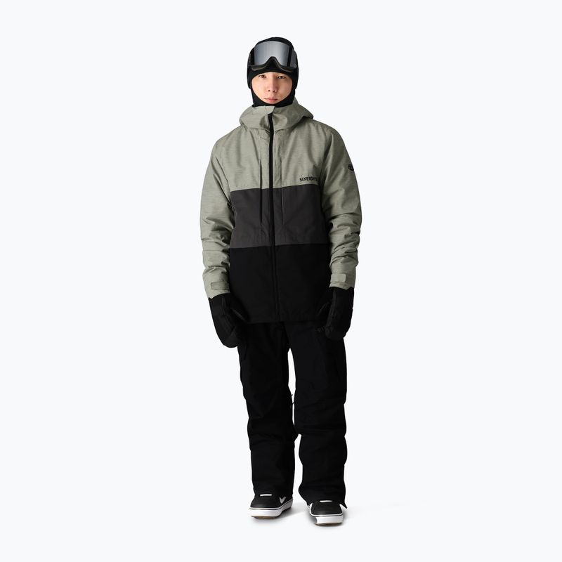 Kurtka snowboardowa męska 686 Smarty 3-in-1 Form white heather colorblock 2