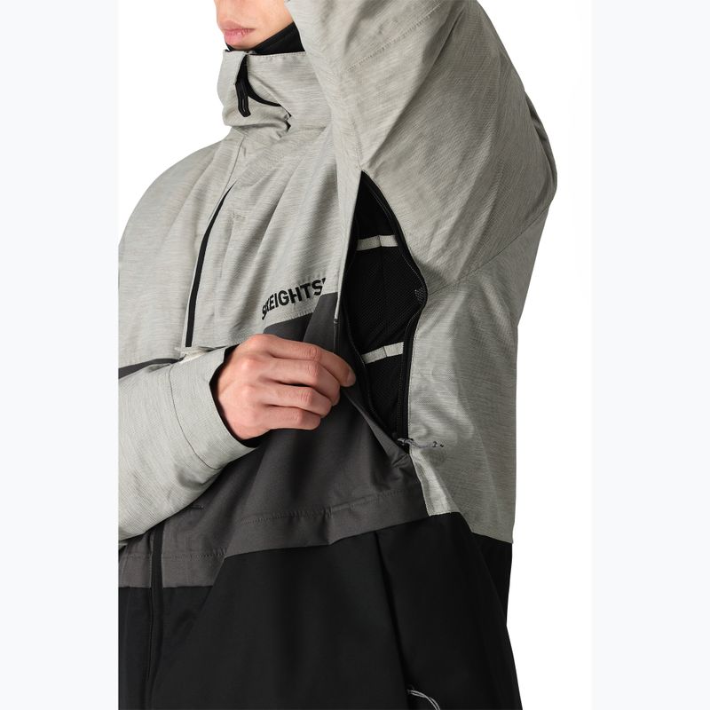 Kurtka snowboardowa męska 686 Smarty 3-in-1 Form white heather colorblock 5