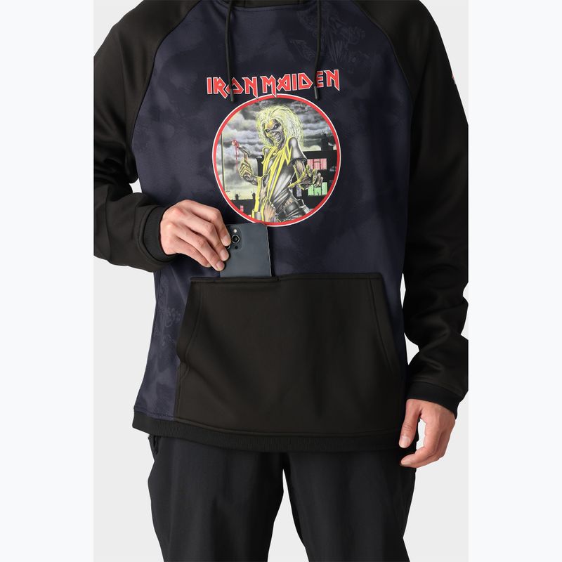 Bluza snowboardowa męska 686 Bonded Fleece iron maiden eddies black 4
