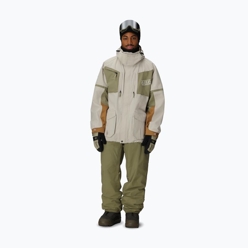 Kurtka snowboardowa męska 686 2001 Transfer limestone colorblock 2