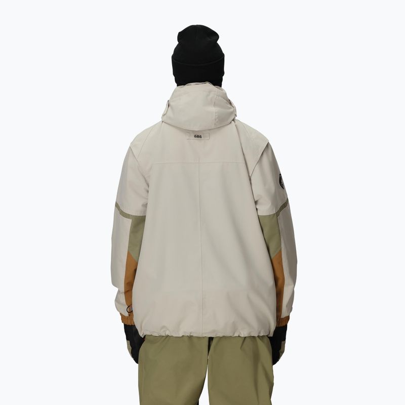 Kurtka snowboardowa męska 686 2001 Transfer limestone colorblock 3