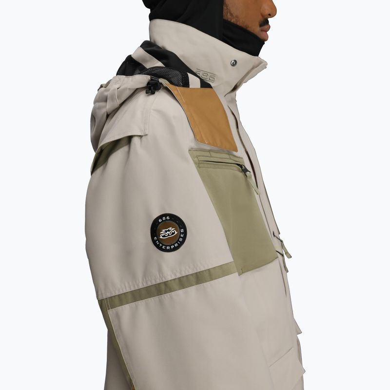 Kurtka snowboardowa męska 686 2001 Transfer limestone colorblock 6