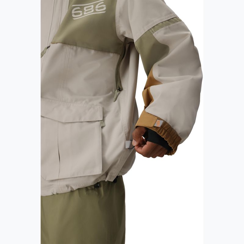 Kurtka snowboardowa męska 686 2001 Transfer limestone colorblock 11